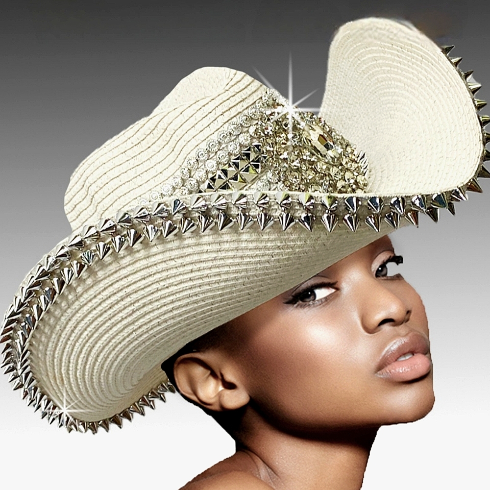 Avant-Garde Couture Cowboy Country Hat Western Handcrafted Cowgirl Country